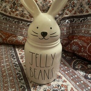 Rae Dunn White Bunny Jelly Beans Jar